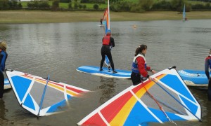 Finding their windsurfing water legs 