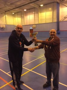 Stuart and Roy celebrating being on the winning team!