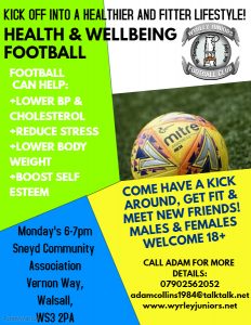 Football session flyer