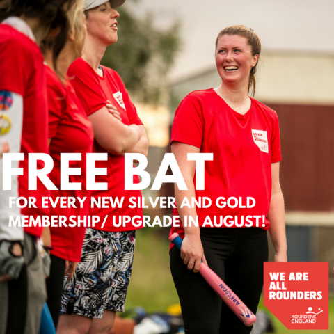 Rounder England free bat