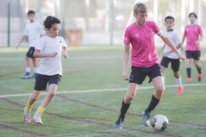 football club boys playing football