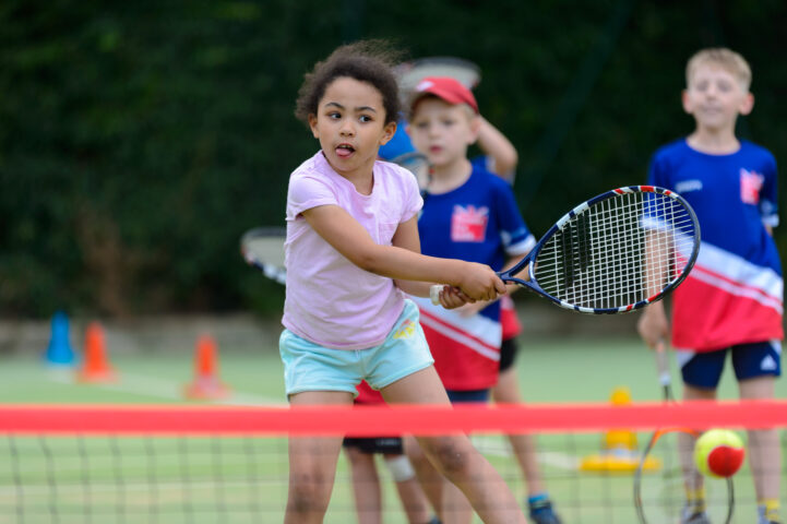 Children playing tennis (image by Sport England)