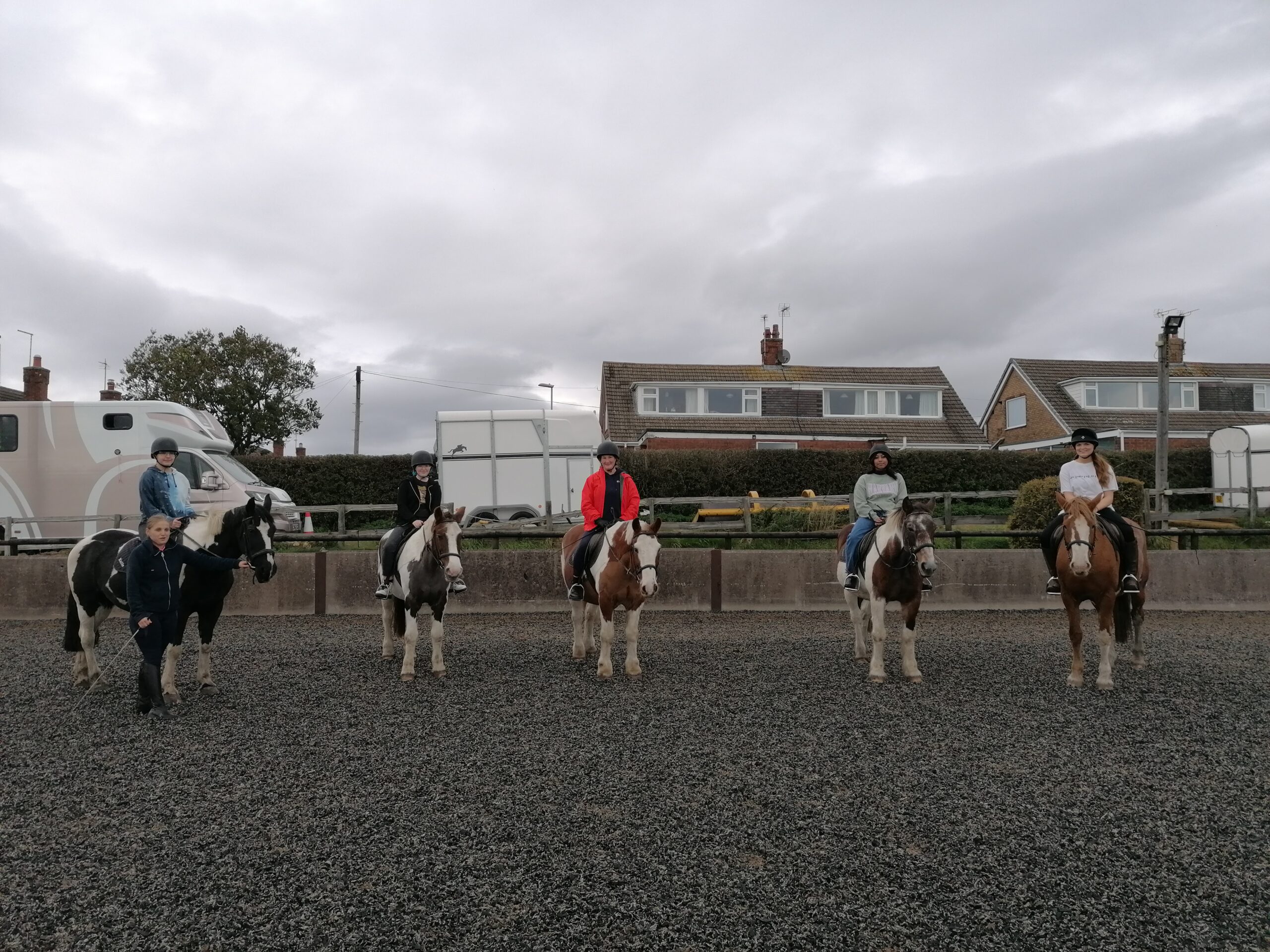 Students at Poplar's Riding School.