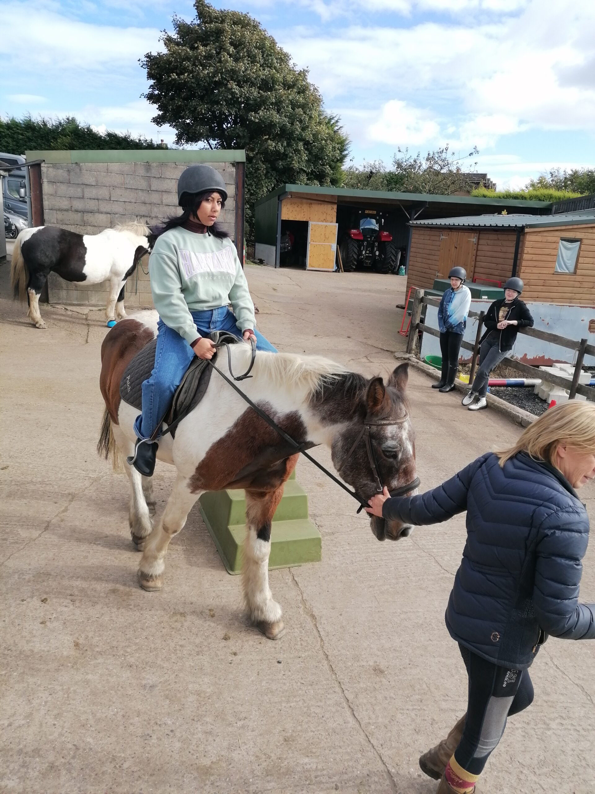 Students at Poplar's Riding School.