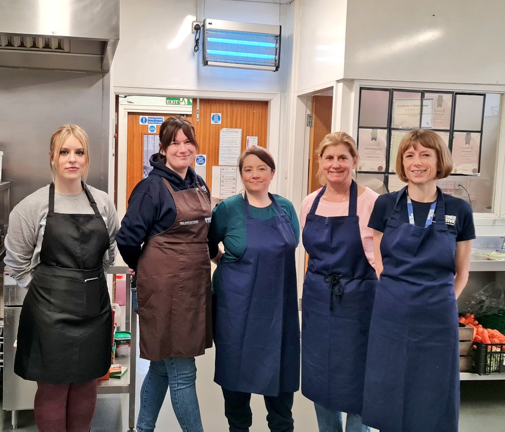 Together Active team in YMCA's kitchen